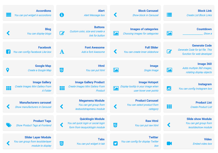 ویجت های حرفه ای